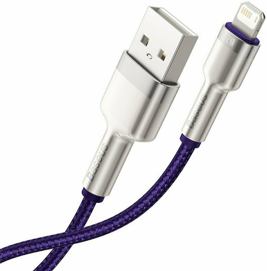 Baseus Cafule Series Braided USB-A to Lightning Cable Purple 2m (CALJK-B05)
