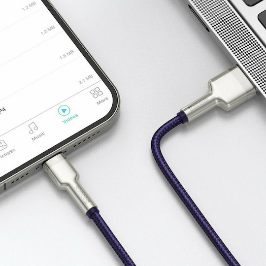 Baseus Cafule Series Braided USB-A to Lightning Cable Purple 2m (CALJK-B05)
