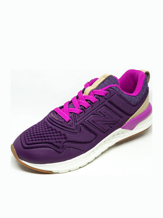 Fresh Foam 515 Youth Kids Sports Shoes Running with Laces Purple