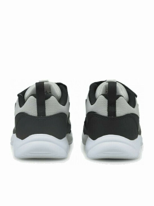Fun Racer Kids Sports Shoes Running with Hoop & Loop Closure Gray