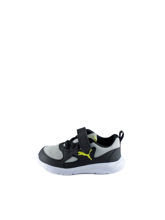 Fun Racer Kids Sports Shoes Running with Hoop & Loop Closure Gray