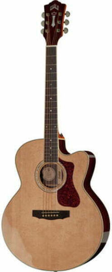 Guild Semi-Akustik Akustikgitarre F-150CE Jumbo Westerly Ausschnitt Natürlich