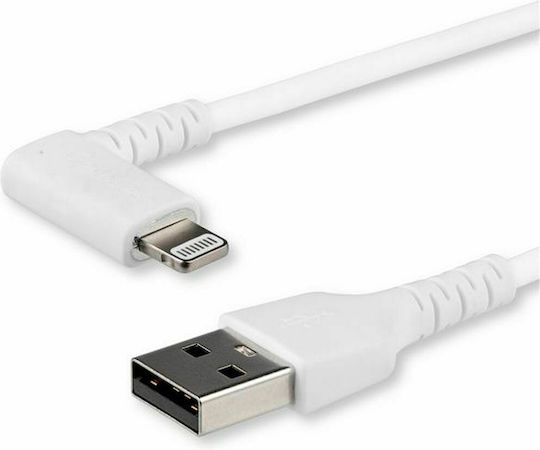StarTech Regular / Angle (90°) USB-A to Lightning Cable White 1m (RUSBLTMM)