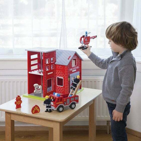 New Classic Toys Πυροσβεστικός Σταθμός Γκαράζ Πυροσβεστικό για 3+ Ετών