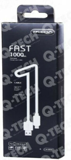Treqa CA-8062 USB-A zu Lightning Kabel Weiß 1m (CA-8062)