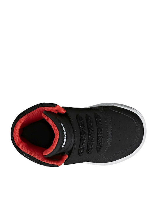 Hoops MID 2.0 I Αθλητικά Παιδικά Παπούτσια Μπάσκετ με Κορδόνια Core Black / Cloud White / Hi-res Red
