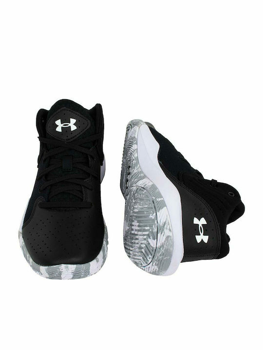 Junior Jet 2021 Kinder Sportschuhe Basketball mit Schnürsenkeln Schwarz