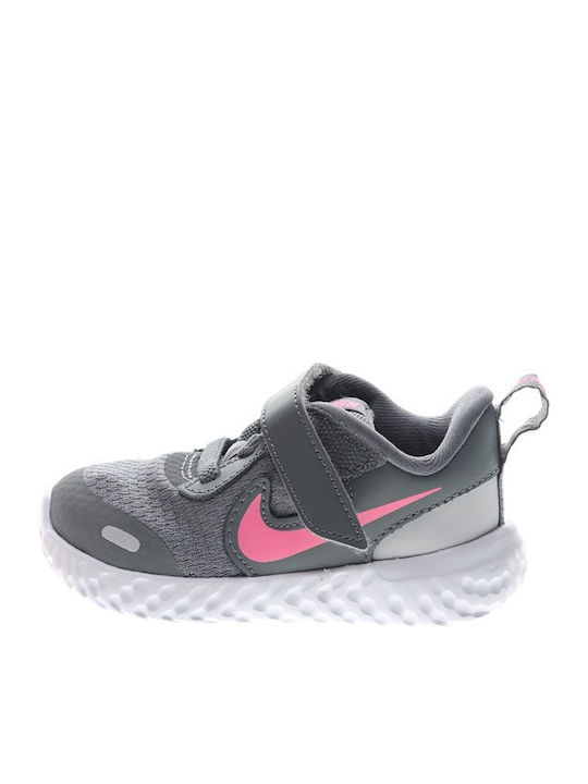 Revolution Revolution 5 Kids Sports Shoes Running with Hoop & Loop Closure Gray