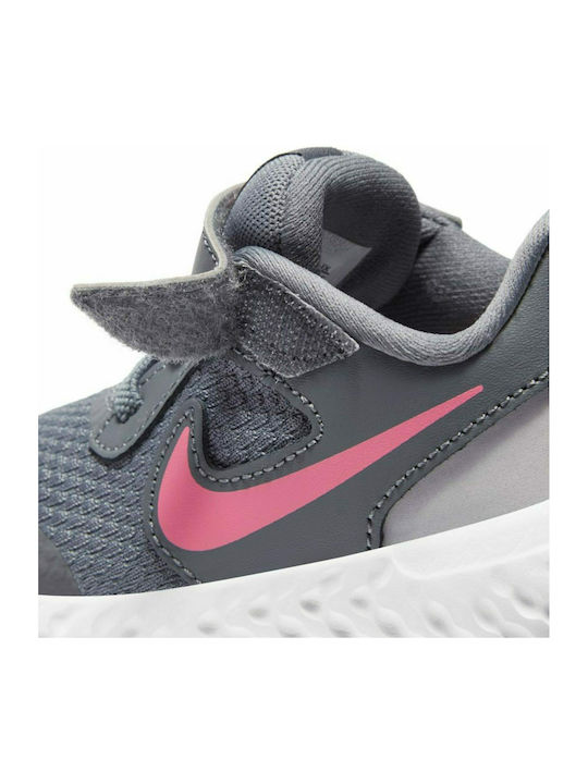 Revolution Revolution 5 Kids Sports Shoes Running with Hoop & Loop Closure Gray