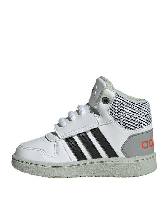 Hoops Mid 2.0 I Αθλητικά Παιδικά Παπούτσια Μπάσκετ με Σκρατς Λευκά
