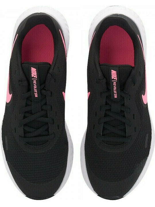 Revolution 5 Gs Детски Спортни Обувки Running с Връзки Черни / Sunset Pulse