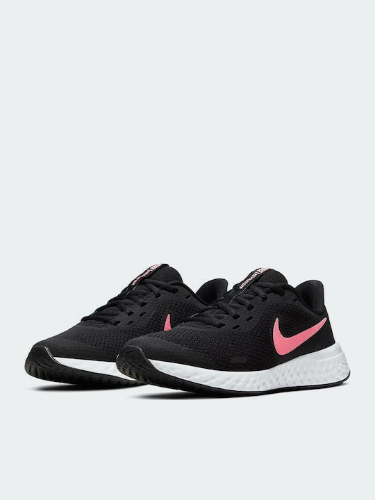 Revolution 5 Gs Детски Спортни Обувки Running с Връзки Черни / Sunset Pulse