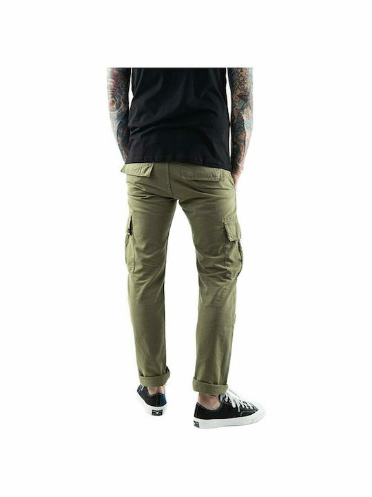 Alpha Industries Men's Trousers Cargo in Slim Fit Green