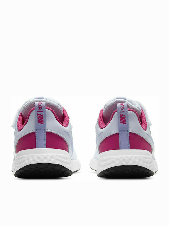 Revolution Revolution 5 Kids Sports Shoes Running with Hoop & Loop Closure Football Grey / Purple Pulse / Fireberry