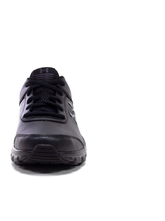 UA GS Assert 8 UFM SYN Αθλητικά Παιδικά Παπούτσια Running με Κορδόνια Μαύρα