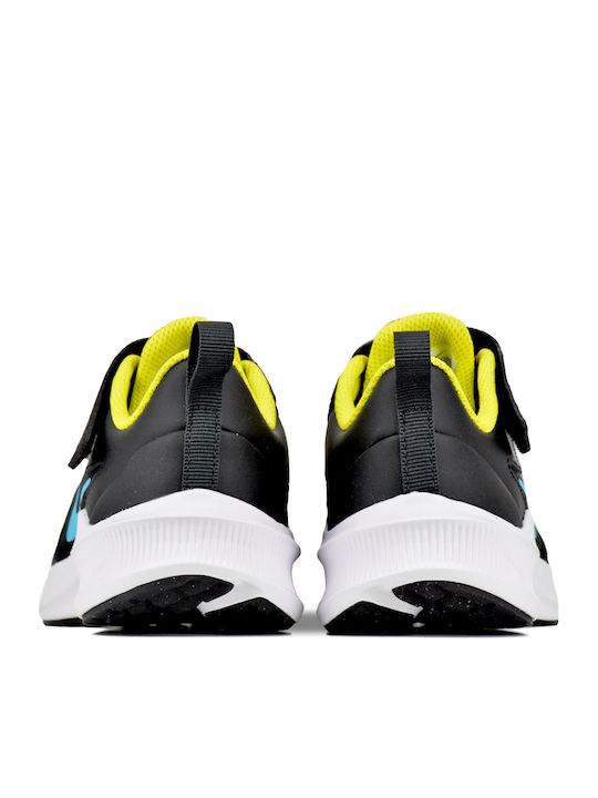 Downshifter Downshifter 10 Kids Sports Shoes Running with Hoop & Loop Closure Black / Chlorine Blue