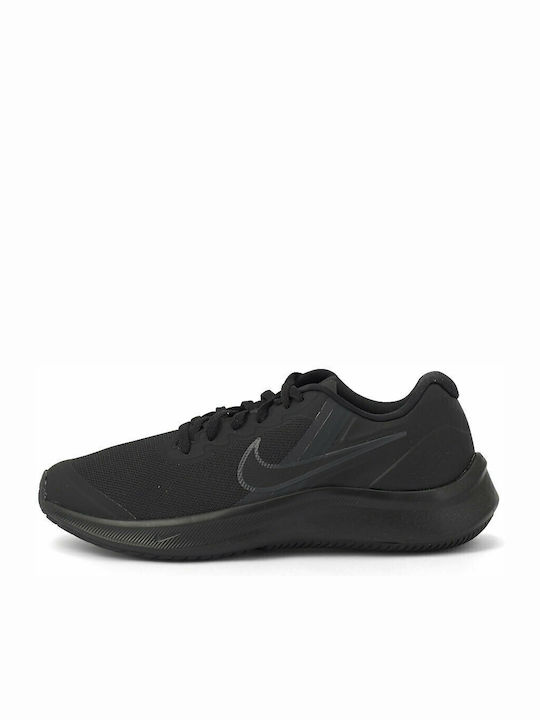 Star Runner Star Runner 3 Kids Sports Shoes Running with Laces Dark Smoke Grey / Black