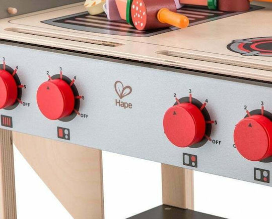 Hape Bucătărie pentru copii BBQ Gourmet Grill with Food din lemn 22buc