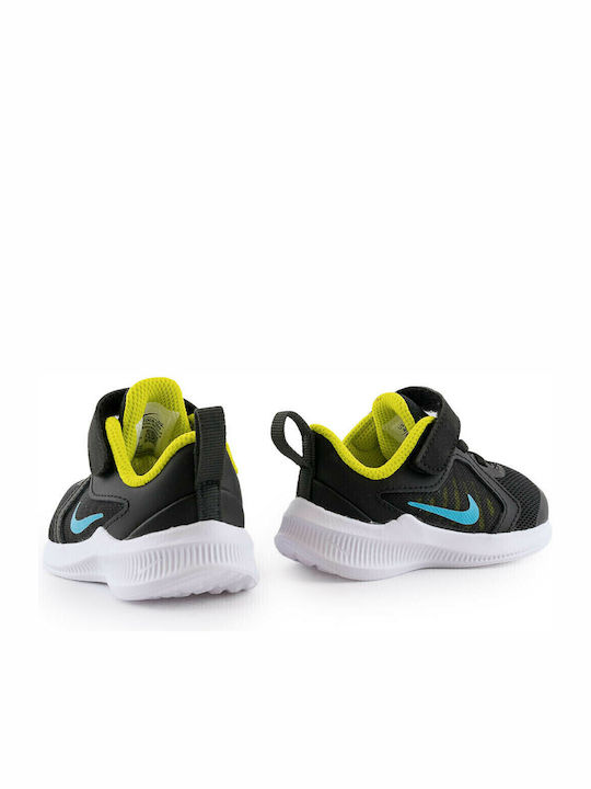 Downshifter Downshifter 10 Kids Sports Shoes Running with Hoop & Loop Closure Black / Chlorine Blue / High Voltage
