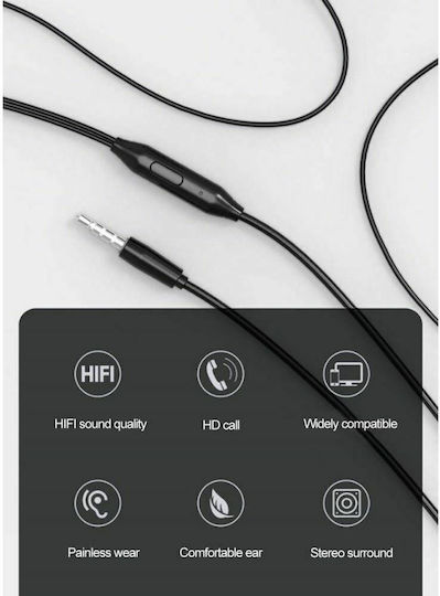Lenovo HF130 In-ear Handsfree με Βύσμα 3.5mm Μαύρο