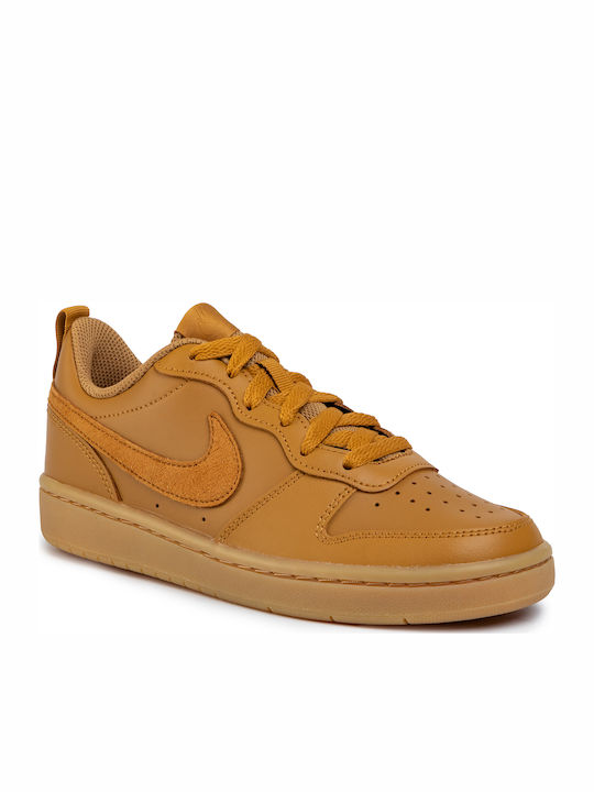 Court Borough Low 2 GS Jr Kids Basketball Shoes with Laces Brown