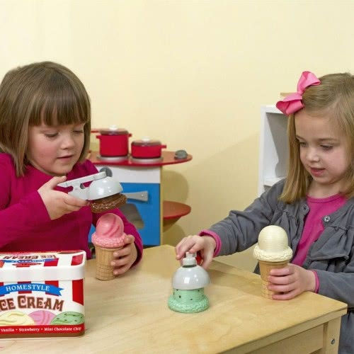 Melissa & Doug Bile de înghețată din lemn