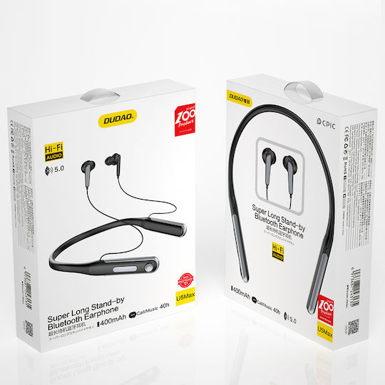 Dudao U5Max In-ear Bluetooth Handsfree Earphones Black