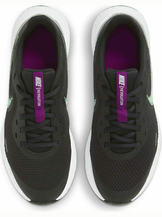 Revolution 5 Power Αθλητικά Παιδικά Παπούτσια Running με Κορδόνια Off Noir / Multi Color / Red Plum / White