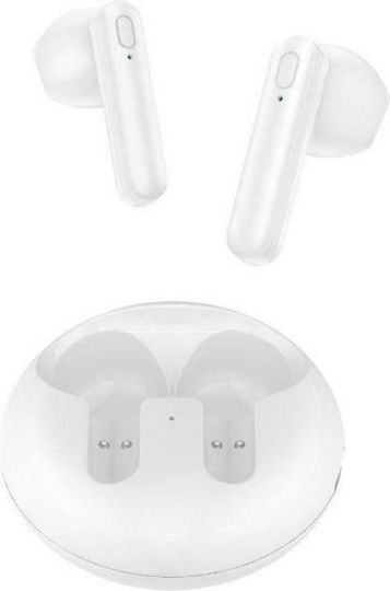 WK TWS V31 Earbud Bluetooth Handsfree Ακουστικά με Θήκη Φόρτισης Λευκά