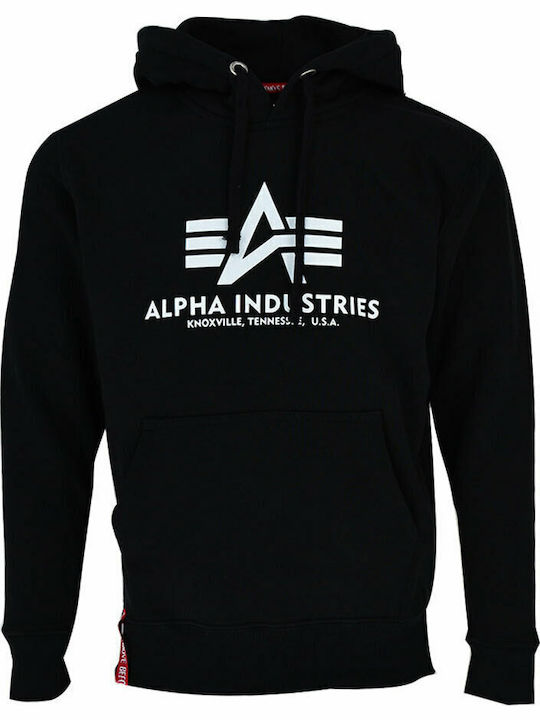 Basic Sweatshirt mit Kapuze Schwarz