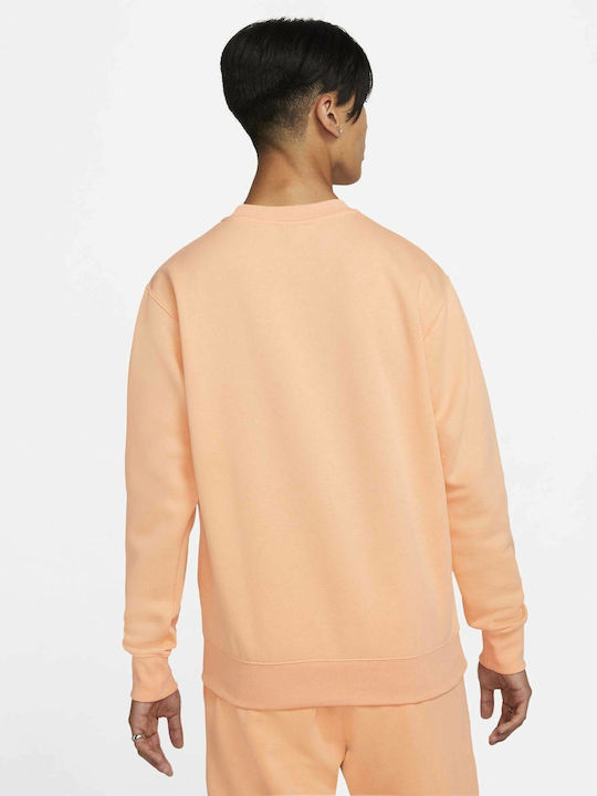 Nike Sportswear Club Herren Sweatshirt Orange Chalk