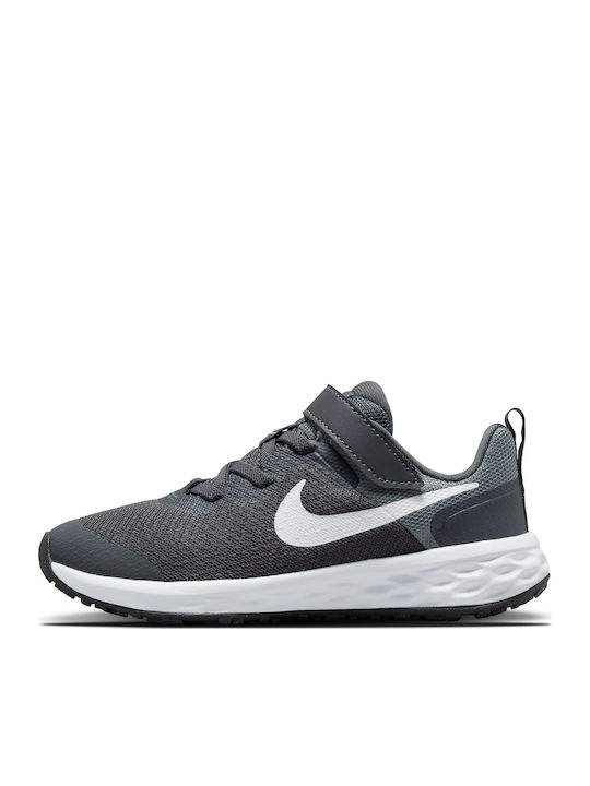 Revolution Revolution 6 Nn Kids Sports Shoes Running with Hoop & Loop Closure Iron Grey / White