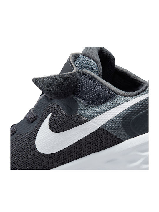 Revolution Revolution 6 Nn Kids Sports Shoes Running with Hoop & Loop Closure Iron Grey / White