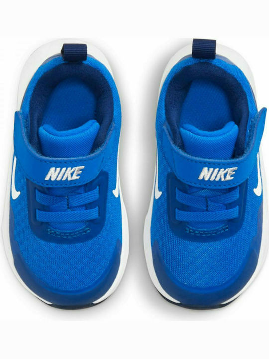 Wearallday Td Kids Sports Shoes Running with Hoop & Loop Closure Blue