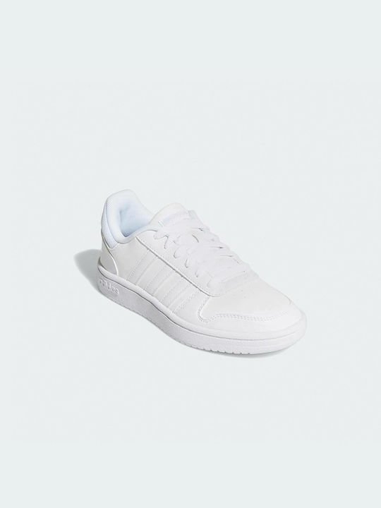 adidas hoops 2.0 white sneakers