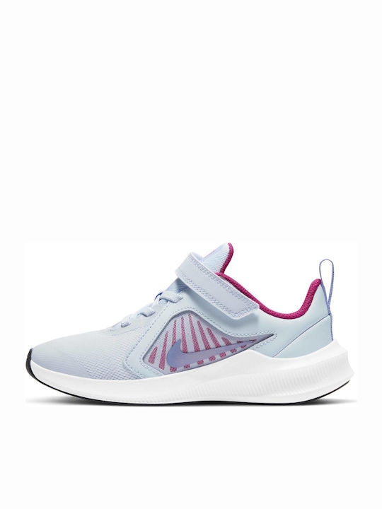 Downshifter Downshifter 10 Kids Sports Shoes Running with Hoop & Loop Closure Light Blue