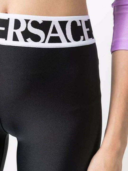 Versace Γυναικείο Ποδηλατικό Κολάν Ψηλόμεσο Μαύρο