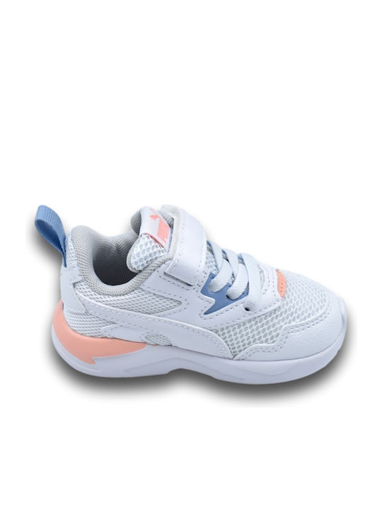 X-Ray Lite AC Kids Sports Shoes Running with Hoop & Loop Closure White