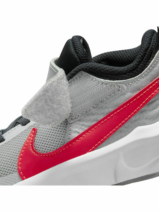 Hustle Hustle 10 Kids Sports Shoes Running with Hoop & Loop Closure Gray