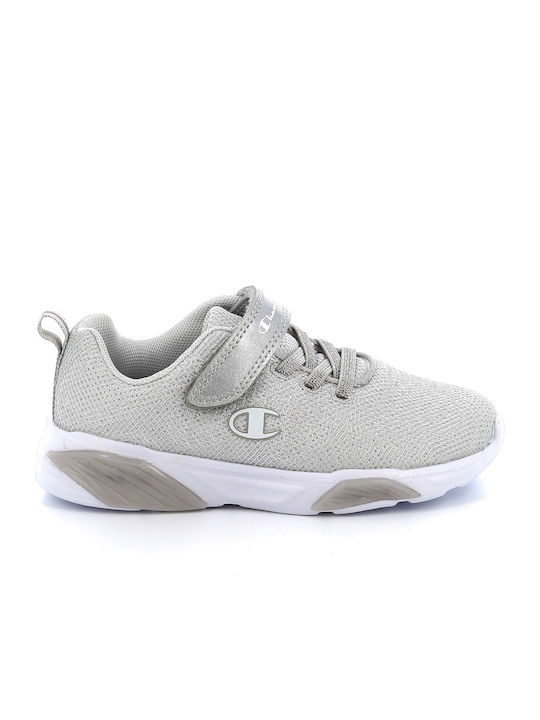 Wave Παιδικά Sneakers με Σκρατς & Φωτάκια Γκρι