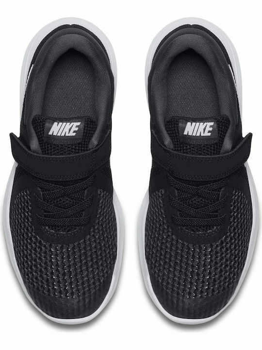 Revolution Revolution 4 PSV Kids Sports Shoes Running with Hoop & Loop Closure Black / White / Anthracite