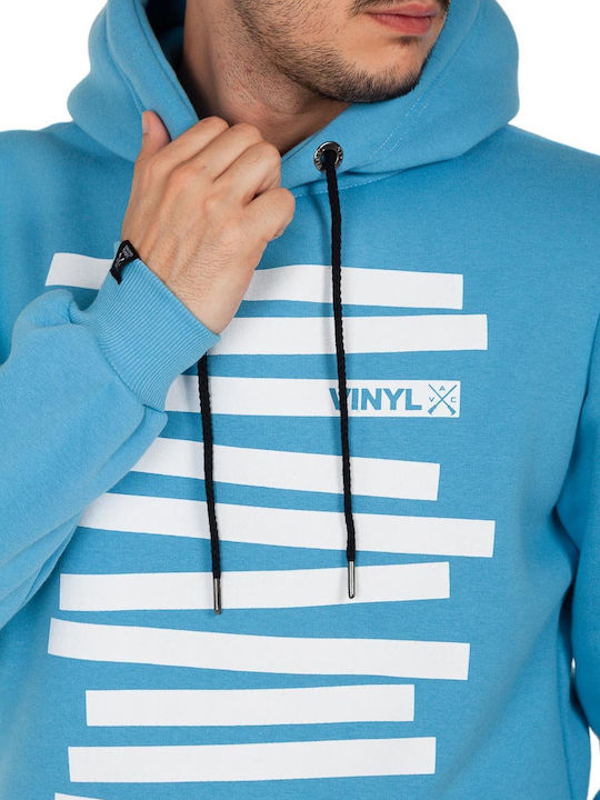Sweatshirt with Hood Light Blue