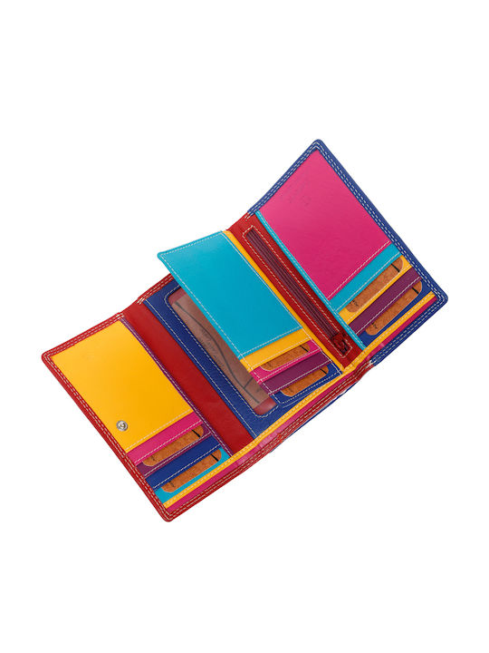 Large Leather Women's Wallet Classic with RFID Red