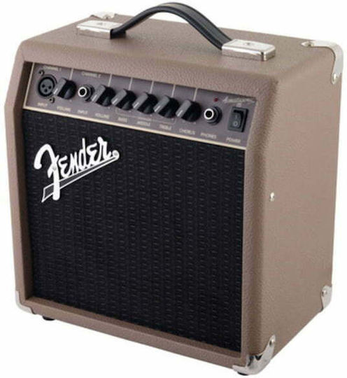 Fender Acoustasonic 15 Combo Amplifier For Acoustic Instruments 1 x 6" 15W Beige