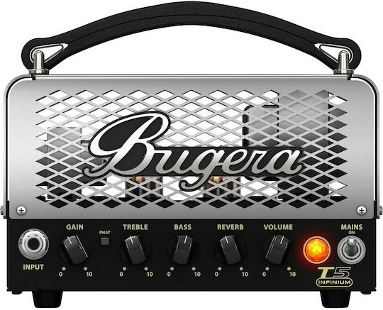 Bugera T5 Infinium Λαμπάτη Κεφαλή Ηλεκτρικής Κιθάρας 5W Ασημί