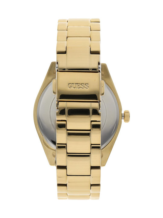 Guess Luna Womens Watch 36mm Battery With Gold Steel Bracelet