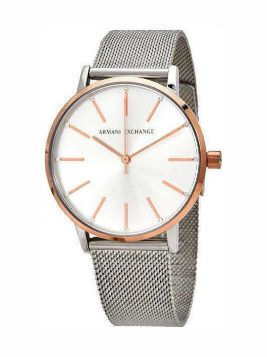 Armani Exchange Lola Three Hands Ρολόι Μπαταρίας με Μεταλλικό Μπρασελέ Armani Exchange Lola Three Hands Ρολόι Μπαταρίας με Μεταλλικό Μπρασελέ