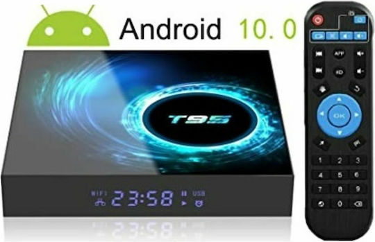 TV Box T95 4K UHD με WiFi USB 2.0 4GB RAM και 32GB Αποθηκευτικό Χώρο με Λειτουργικό Android 10.0