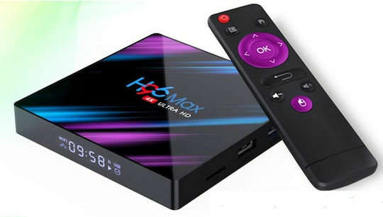 TV Box H96 Max 4K UHD with Wi-Fi USB 2.0 / USB 3.0 4GB RAM and 32GB Rear Toy Basket with Operating System Android 10.0