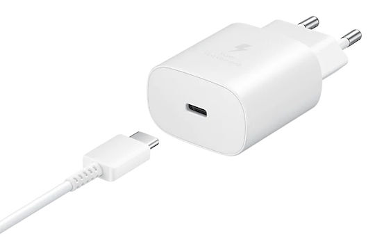 Samsung Charger with USB-C Port and Cable USB-C - USB-C 25W Whites (EP-TA800X Retail)